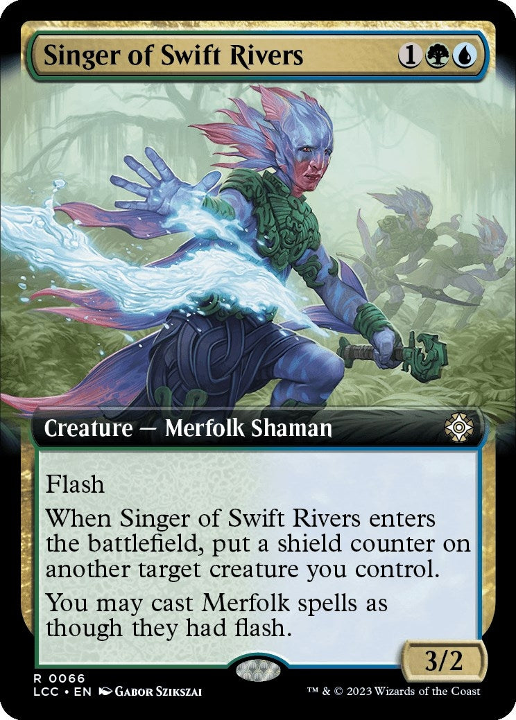 Image for Singer of Swift Rivers (Extended Art) (66) (LCC) - Magic: The Gathering
