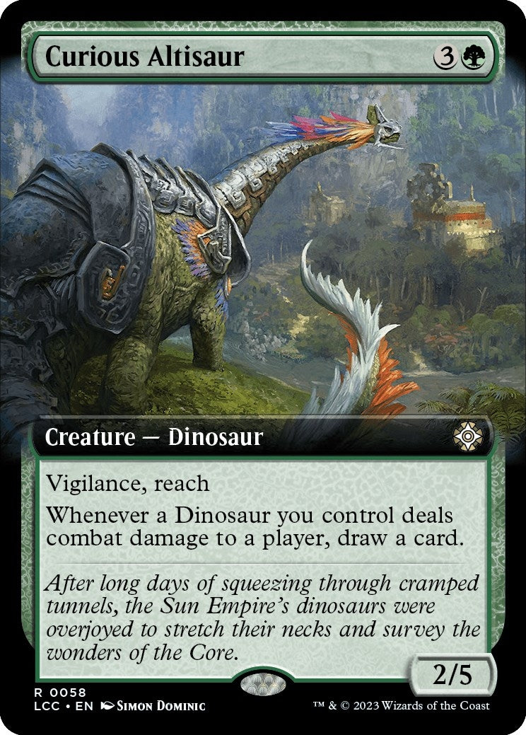 Image for Curious Altisaur (Extended Art) (58) (LCC) - Magic: The Gathering