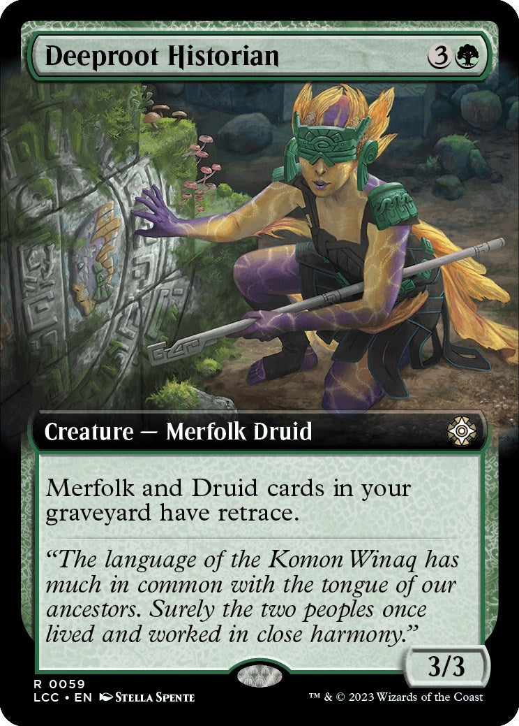 Image for Deeproot Historian (Extended Art) (59) (LCC) - Magic: The Gathering