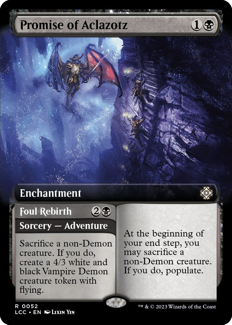 Image for Promise of Aclazotz (Extended Art) (52) (LCC) - Magic: The Gathering
