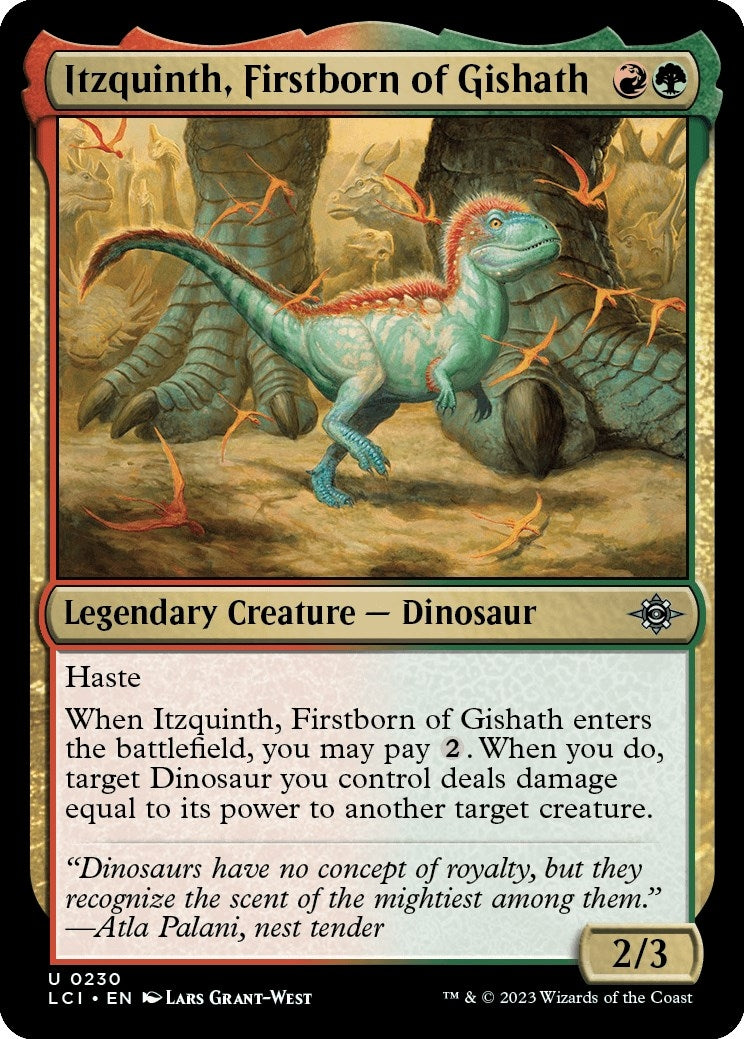 Image for Itzquinth, Firstborn of Gishath (230) (LCI) - Magic: The Gathering