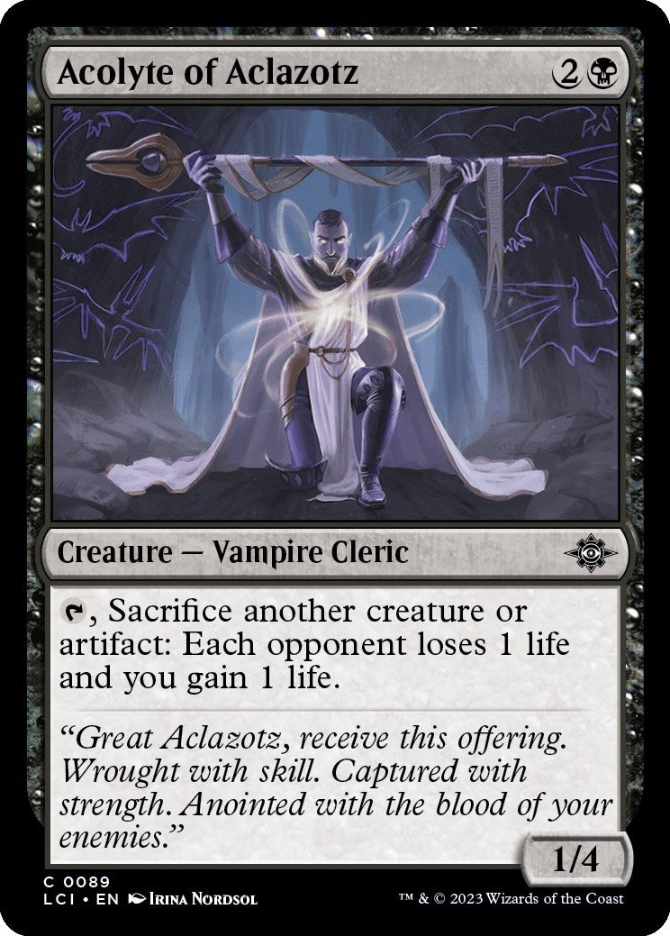 Image for Acolyte of Aclazotz (89) (LCI) - Magic: The Gathering