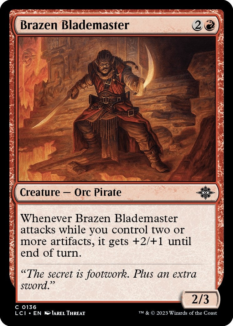 Image for Brazen Blademaster (136) (LCI) - Magic: The Gathering