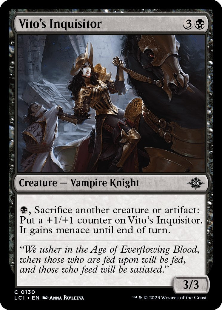 Image for Vito's Inquisitor (130) (LCI) - Magic: The Gathering