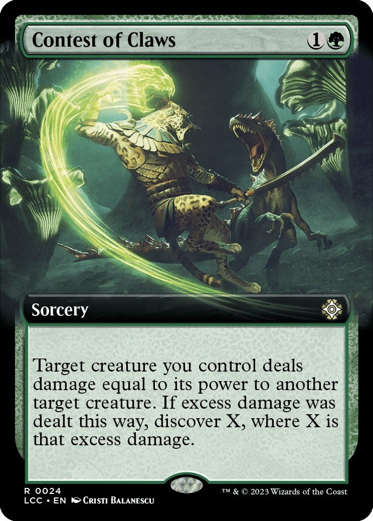 Image for Contest of Claws (Extended Art) (24) (LCC) - Magic: The Gathering