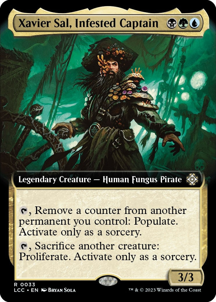 Image for Xavier Sal, Infested Captain (Extended Art) (33) (LCC) - Magic: The Gathering