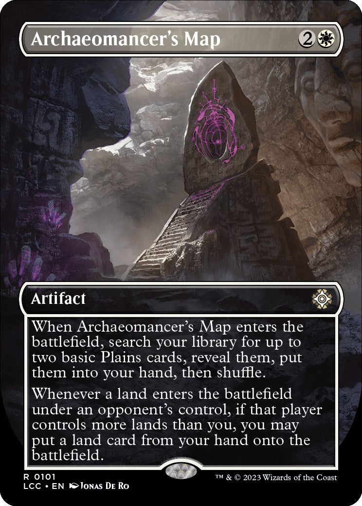 Image for Archaeomancer's Map (Borderless) (101) (LCC) - Magic: The Gathering