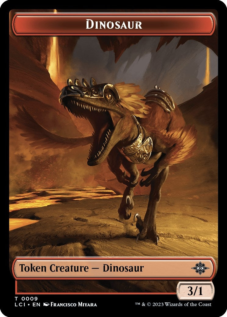 Image for Dinosaur Token (0009) (9) (LCI) - Magic: The Gathering