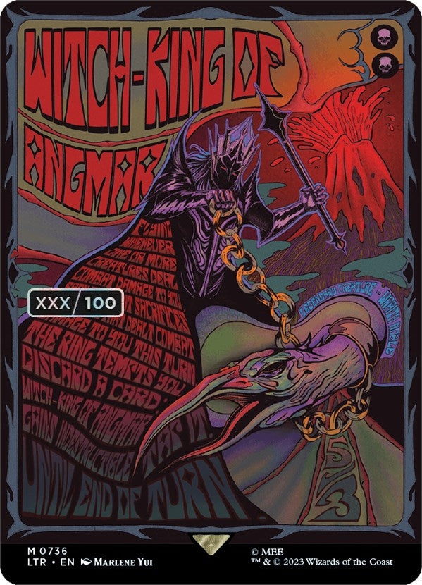 Image for Witch-king of Angmar (Borderless Poster) (Serial Numbered) (736) (LTR) - Magic: The Gathering