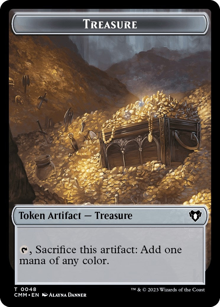 Image for Treasure // Cat (0005) Double-Sided Token (48 // 5) (CMM) - Magic: The Gathering