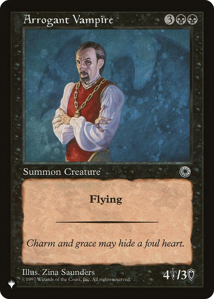 Arrogant Vampire (LIST)