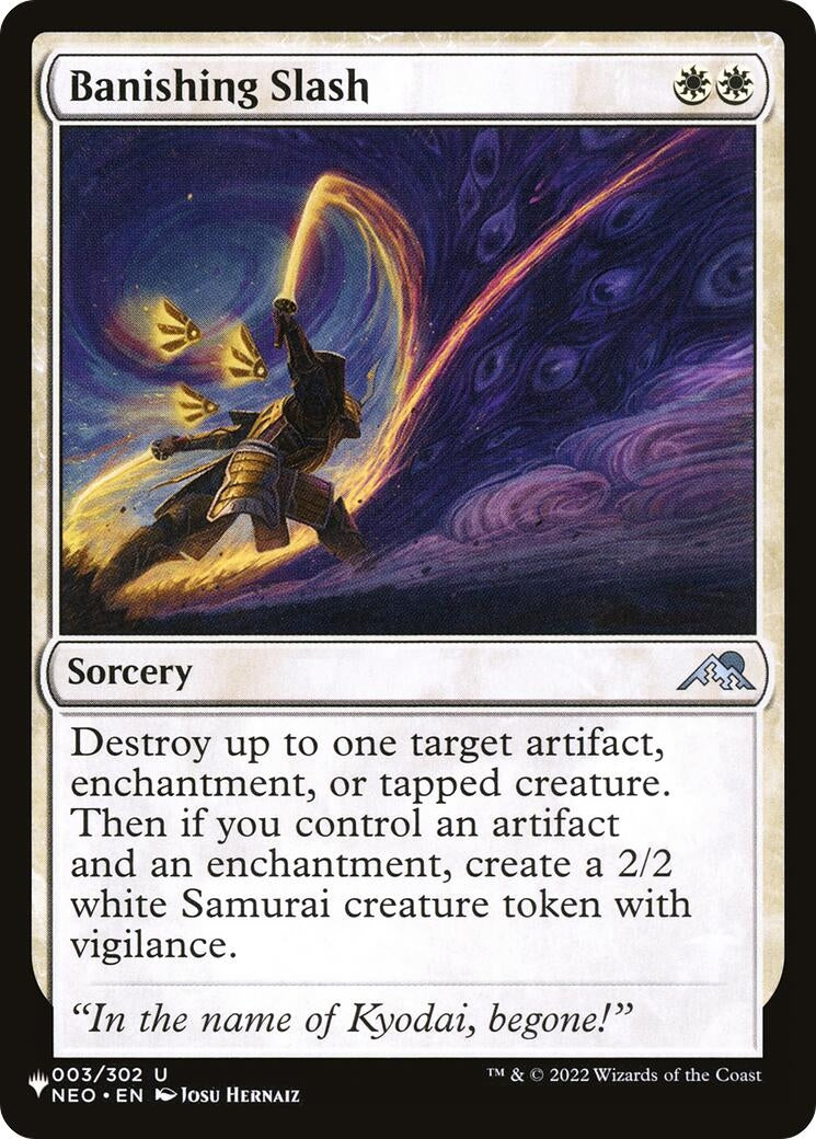 Banishing Slash (003/302) (LIST)