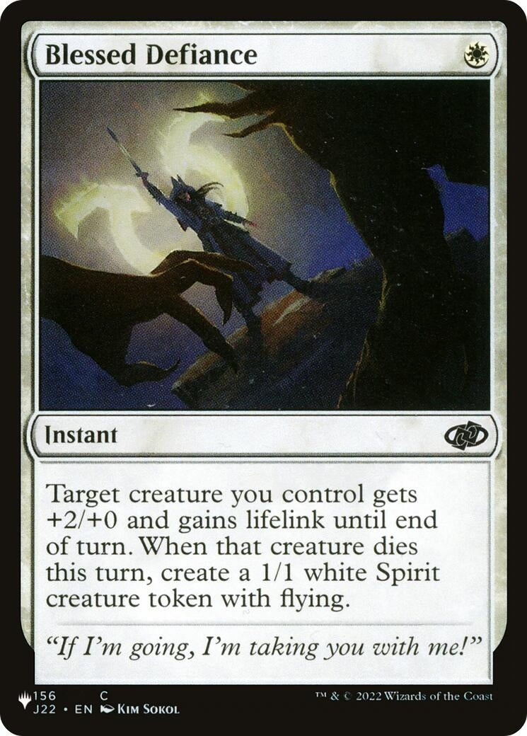 Blessed Defiance (156/051) (LIST)