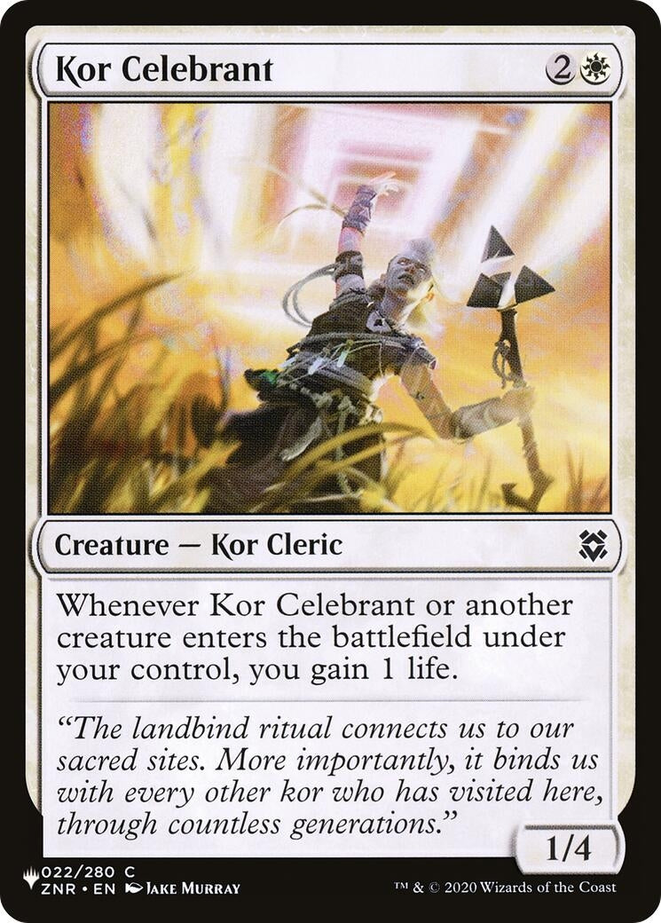 Kor Celebrant (022/280) (LIST)