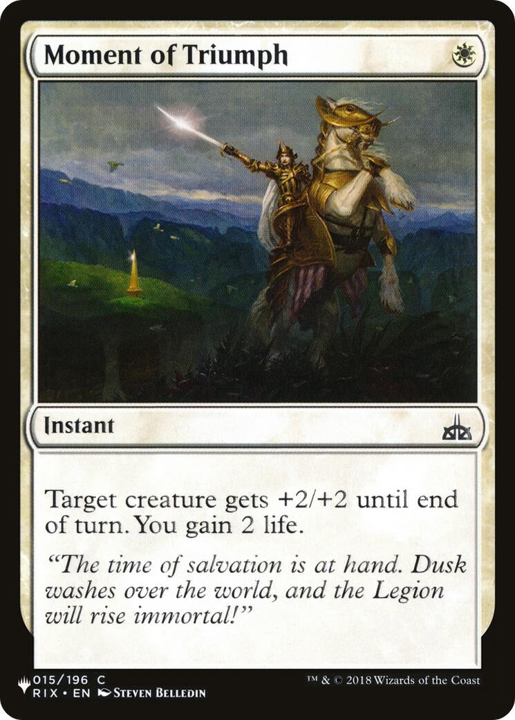Moment of Triumph (015/196) (LIST)