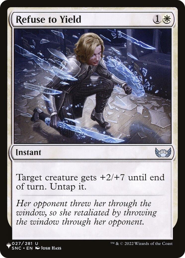 Refuse to Yield (027/281) (LIST)