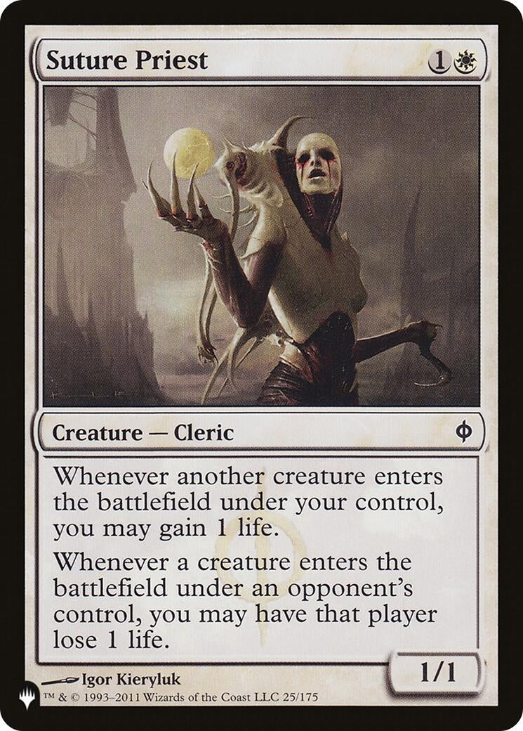 Suture Priest (NPH) (25) (LIST)