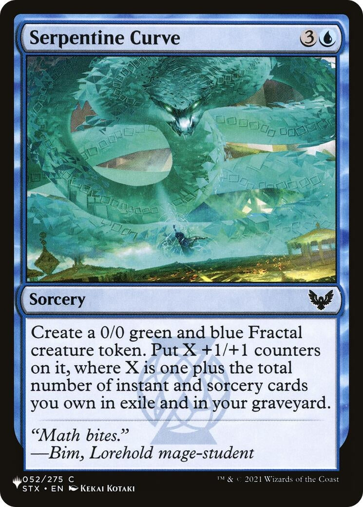 Serpentine Curve (052/275) (LIST)