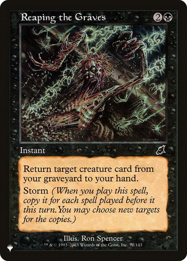 Reaping the Graves (72/143) (LIST)