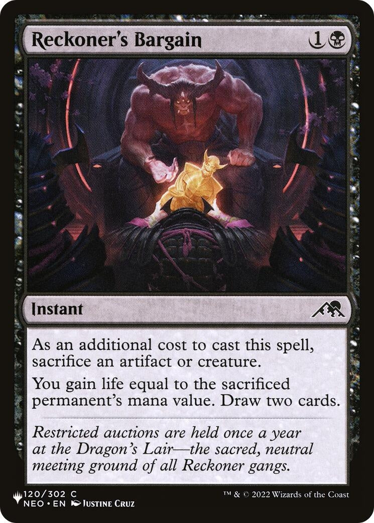 Reckoner's Bargain (120/302) (LIST)