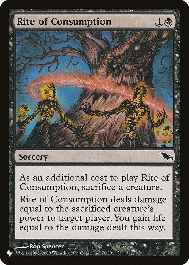 Rite of Consumption (76/301) (LIST)
