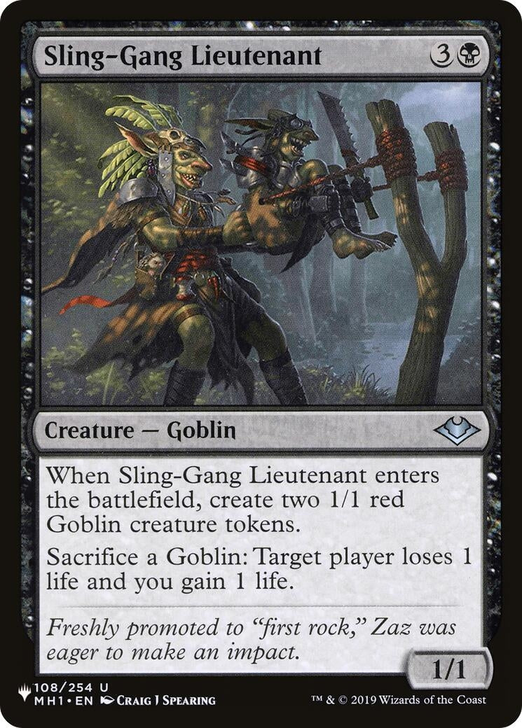 Sling-Gang Lieutenant (108/254) (LIST)