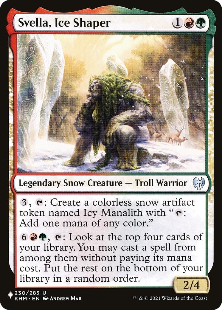 Svella, Ice Shaper (230/285) (LIST)