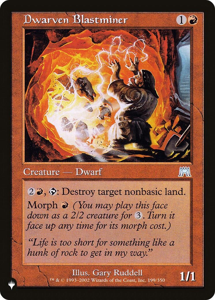 Dwarven Blastminer (199/350) (LIST)