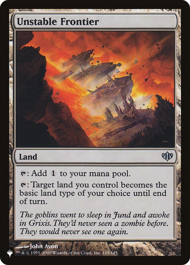 Unstable Frontier (145/145) (LIST)