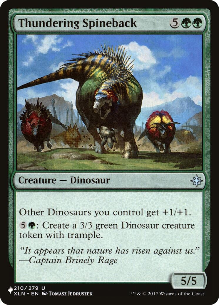 Thundering Spineback (210/279) (LIST)