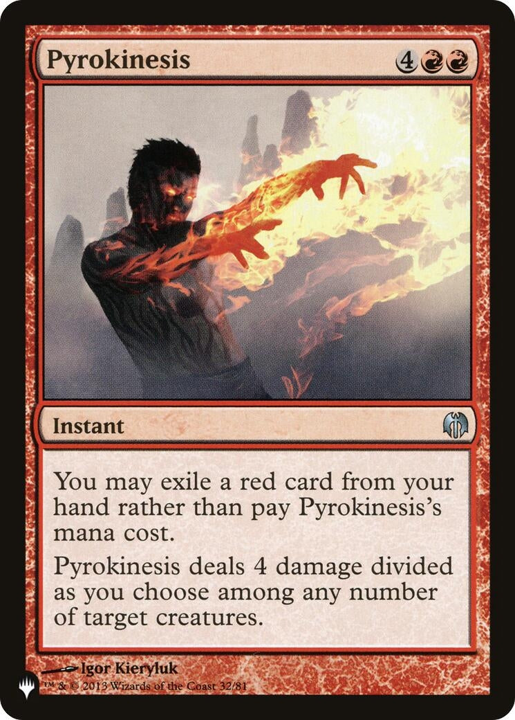 Pyrokinesis (32/81) (LIST)