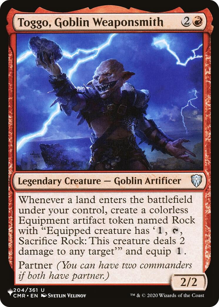 Toggo, Goblin Weaponsmith (204/361) (LIST)