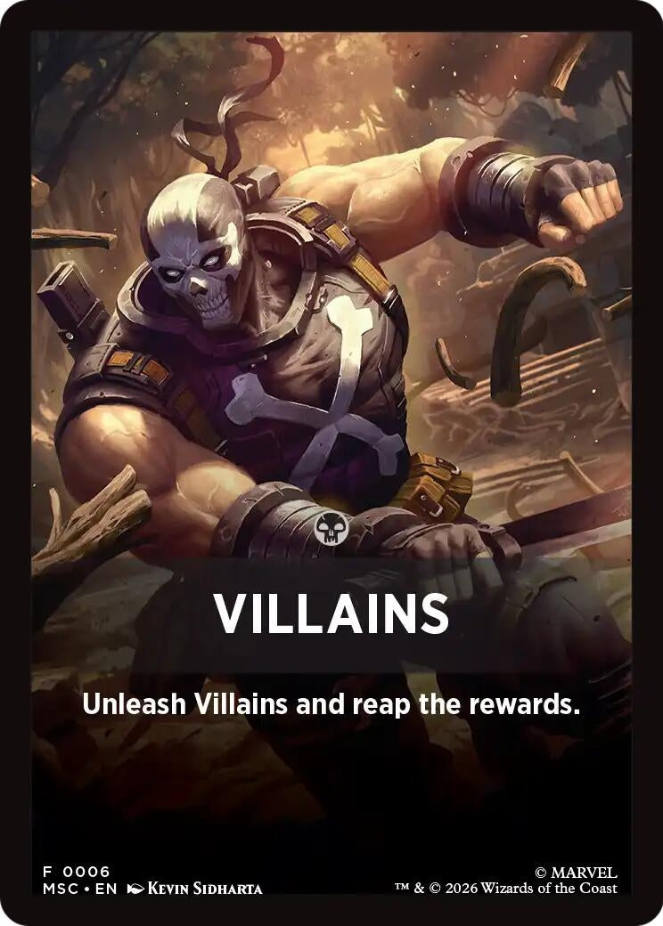 Image for Villains Theme Card (6) (MSC) - Magic: The Gathering