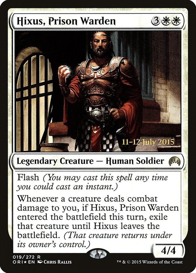 Image for Hixus, Prison Warden (19) (PRE) - Magic: The Gathering