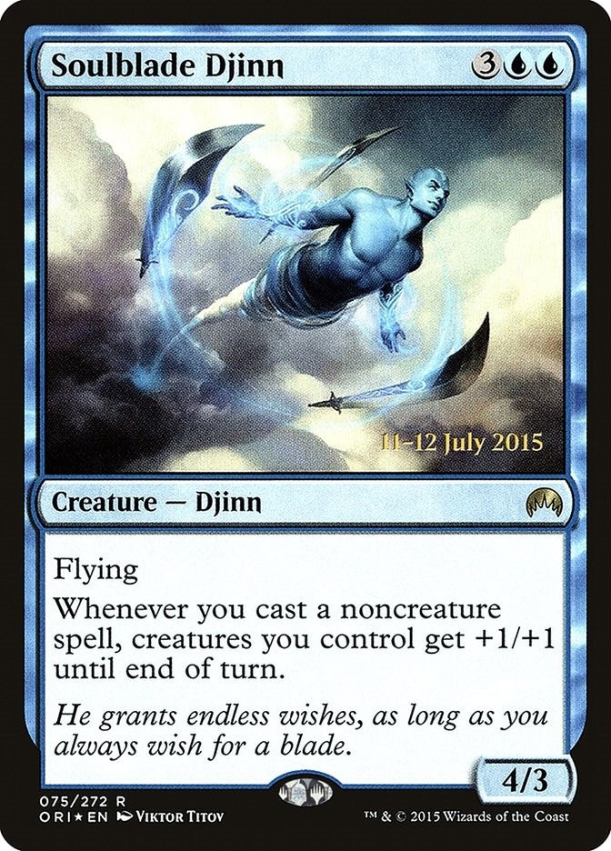 Image for Soulblade Djinn (75) (PRE) - Magic: The Gathering