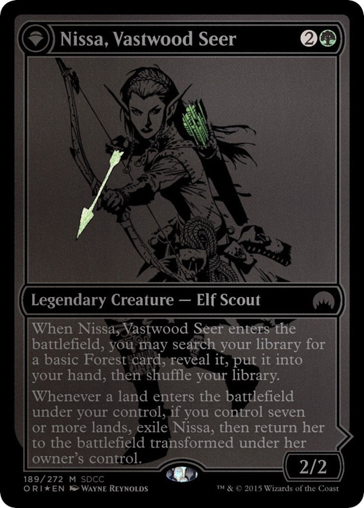 Image for Nissa, Vastwood Seer (SDCC 2015 Exclusive) (189) (MEDIA) - Magic: The Gathering
