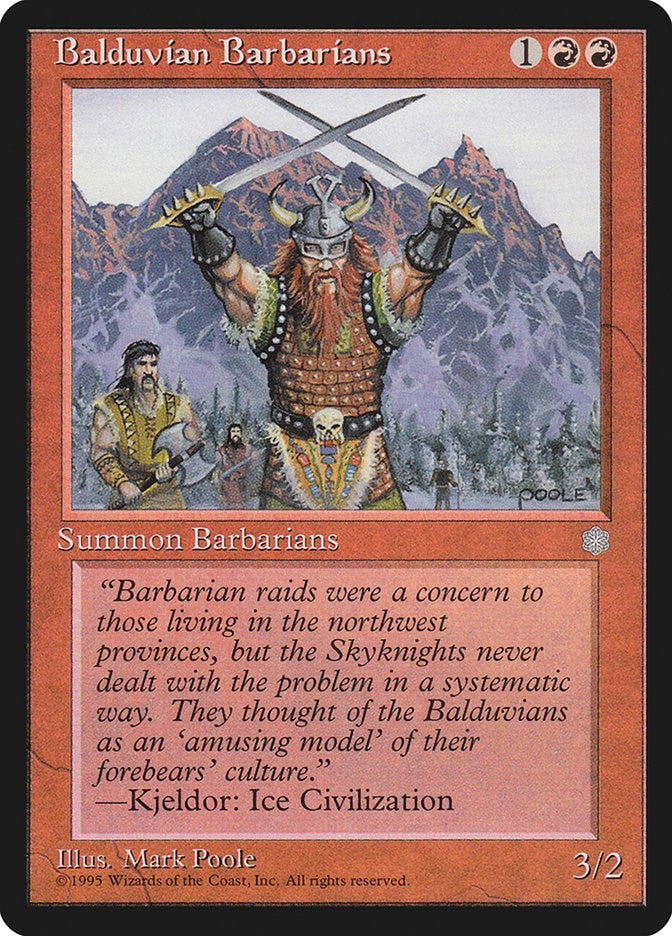Image for Balduvian Barbarians (ICE) - Magic: The Gathering