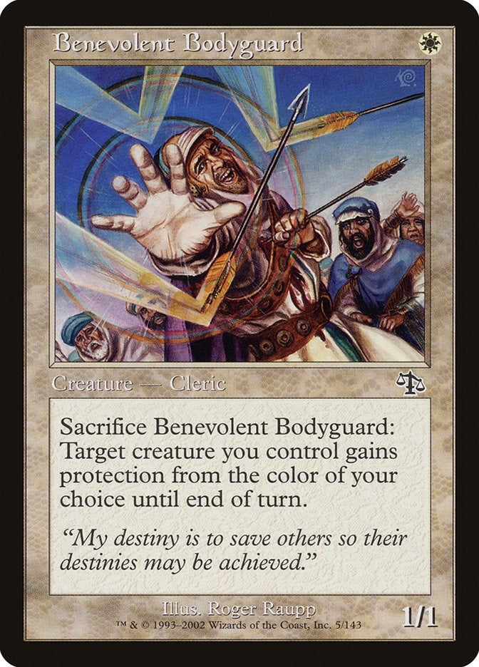 Image for Benevolent Bodyguard (5) (JUD) - Magic: The Gathering