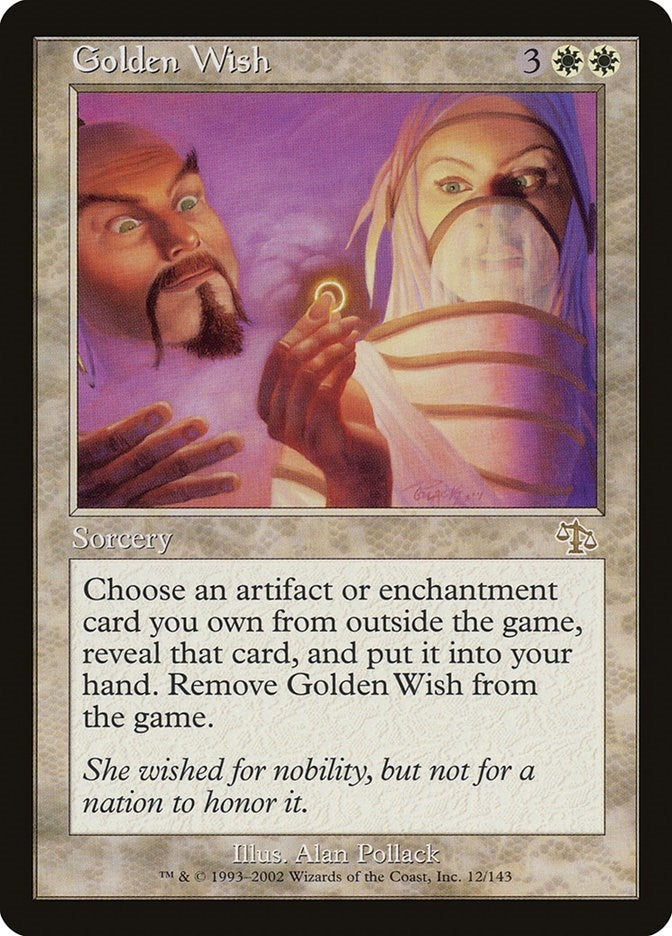 Image for Golden Wish (12) (JUD) - Magic: The Gathering
