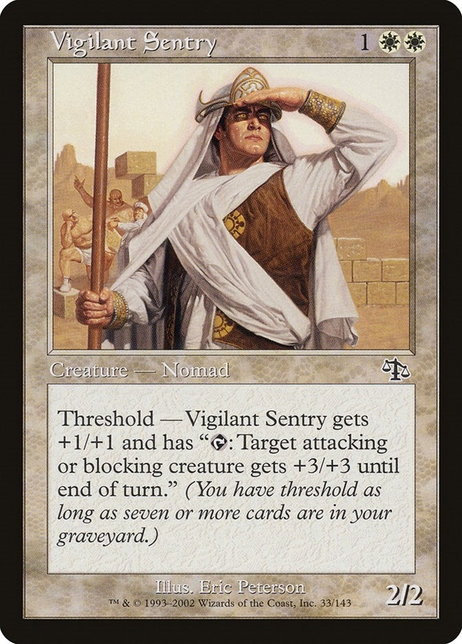 Image for Vigilant Sentry (33) (JUD) - Magic: The Gathering