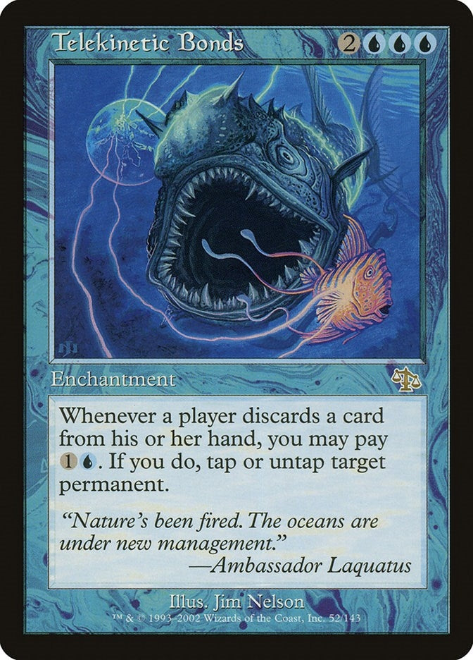 Image for Telekinetic Bonds (52) (JUD) - Magic: The Gathering