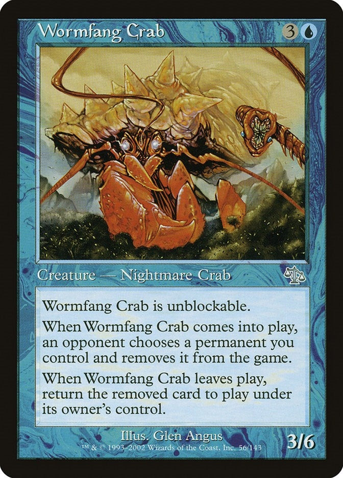 Image for Wormfang Crab (56) (JUD) - Magic: The Gathering