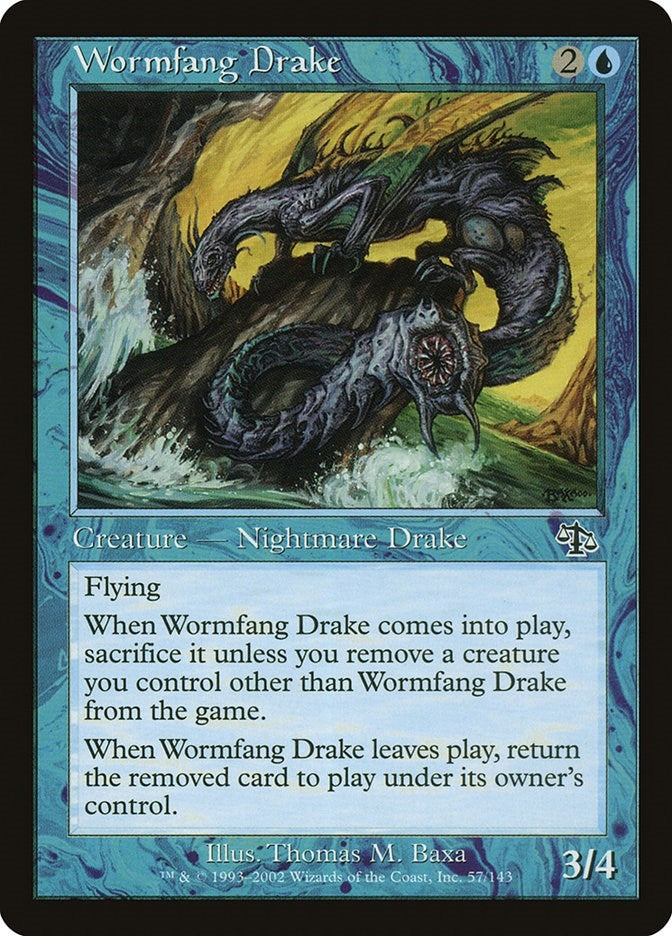 Image for Wormfang Drake (57) (JUD) - Magic: The Gathering