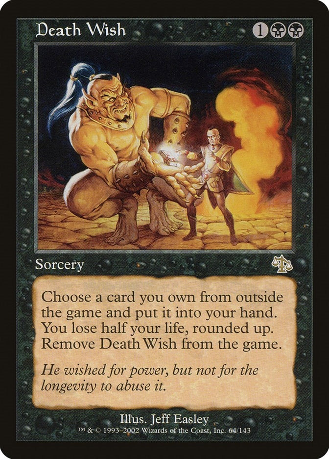 Image for Death Wish (64) (JUD) - Magic: The Gathering