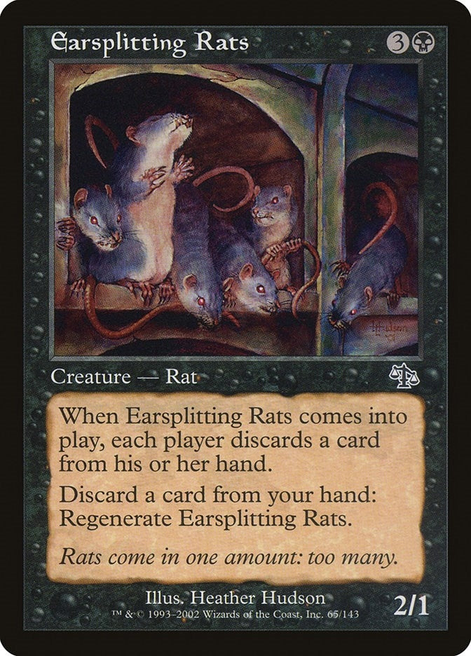 Image for Earsplitting Rats (65) (JUD) - Magic: The Gathering