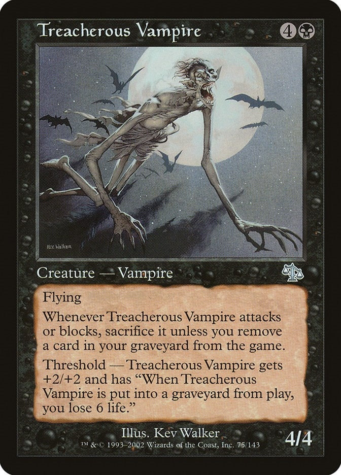 Image for Treacherous Vampire (75) (JUD) - Magic: The Gathering