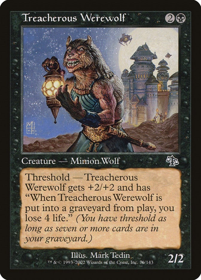 Image for Treacherous Werewolf (76) (JUD) - Magic: The Gathering