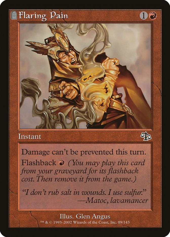 Image for Flaring Pain (89) (JUD) - Magic: The Gathering