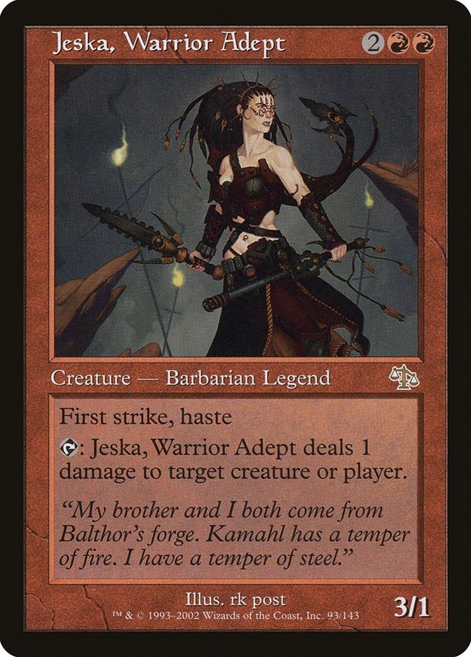 Image for Jeska, Warrior Adept (93) (JUD) - Magic: The Gathering