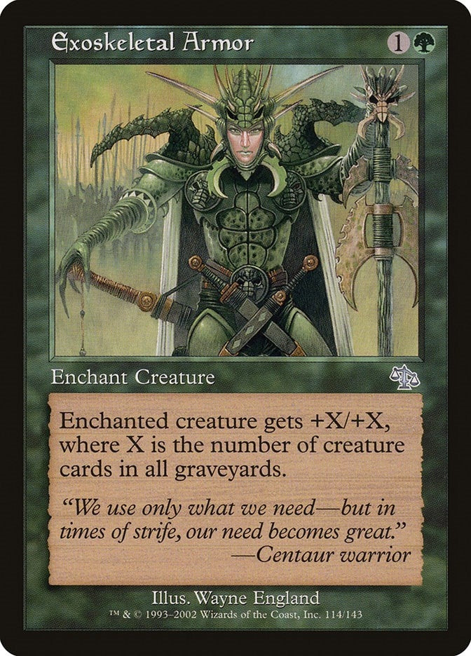 Image for Exoskeletal Armor (114) (JUD) - Magic: The Gathering